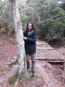 Me! On the same hiking trail on the beautiful island of Miyajima. I will most definitely be going back. 